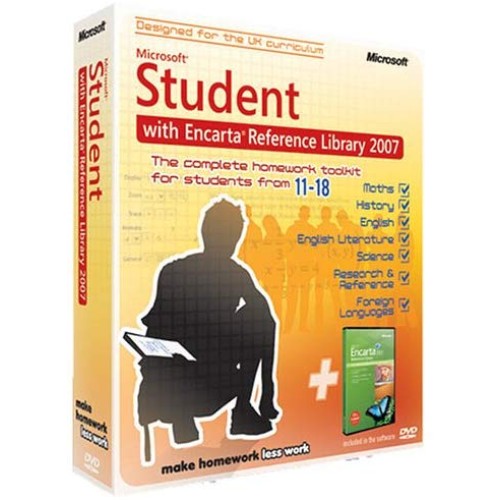Microsoft Student 2007 (Incl. Encarta Reference Library 2007) (PC DVD)