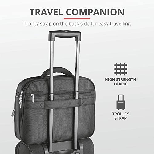 Trust Sydney 17 Inch Laptop Bag Business Briefcase for 17.3 Inch Laptops - Black