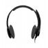 Logitech H250 Wired Stereo Headset - Over-The-Head - Semi-Open - Black