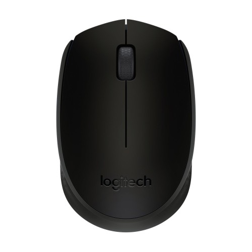Logitech B170 Wireless Mouse, USB Nano Receiver, Optical Tracking, 12-Months Battery Life, Ambidextrous, PC / Mac / Laptop  - Dark Grey