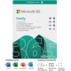 Microsoft Office 365 Family | 6 Nutzer | 30 Geräte | 1 Jahr | Standardverpackung (per Post / EU)