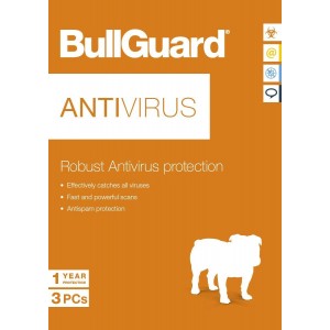 BullGuard Antivirus 2020 Pack of 10 | 3 PC | 1 Year | Retail Pack (by Post/EU)