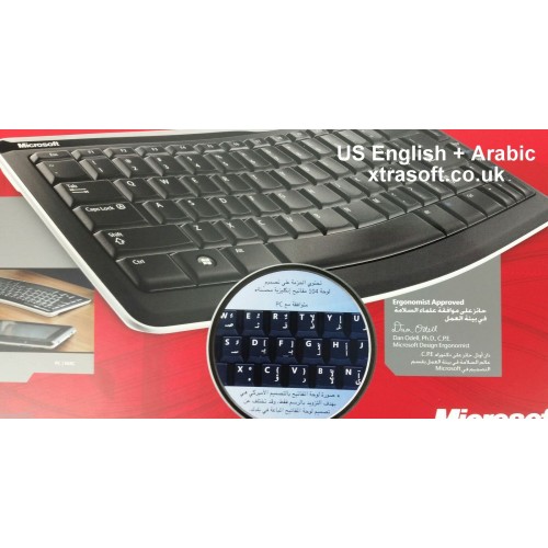 5x Microsoft Bluetooth Wireless Keyboard ENGLISH US + ARABIC PC Mac Android NEW