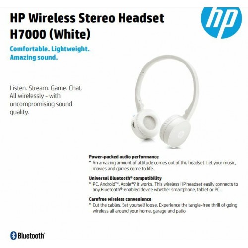 HP Bluetooth Stereo Headset SEALED 8 hours battery 1 year warranty UK VAT inc.