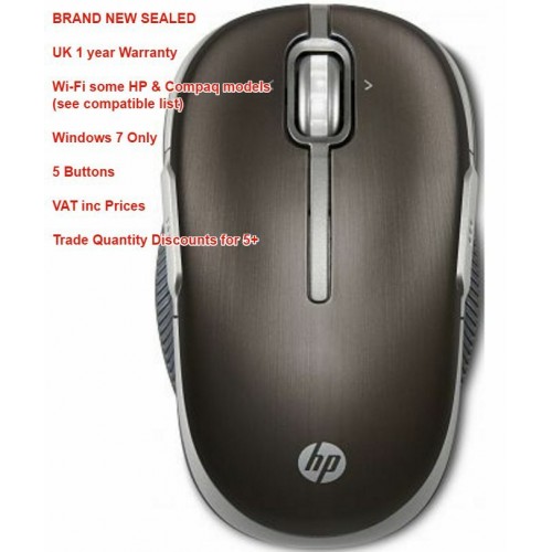 HP WiFi Wireless Mobile Mouse 5 buttons SEALED| COMPATIBILITY: see list of HP 