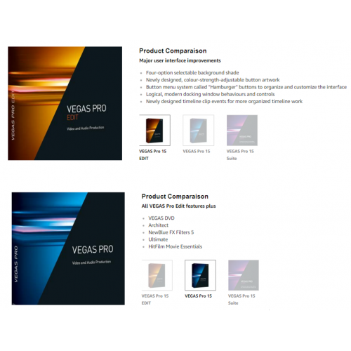 Vegas Pro Edit 15 - Brand New Sealed Box (Business or Home) Lifetime UK VAT inc