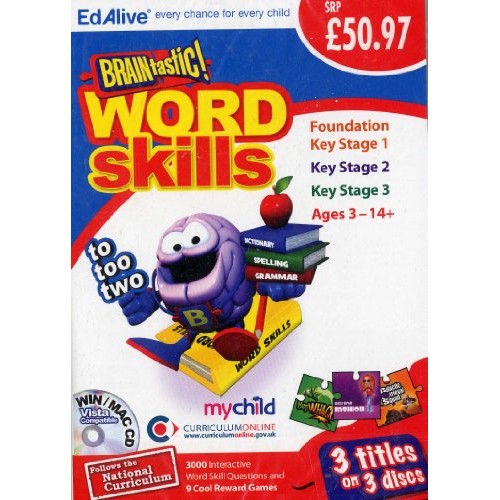 Ed Alive Brain Tastic Word Skills (PC and Mac)