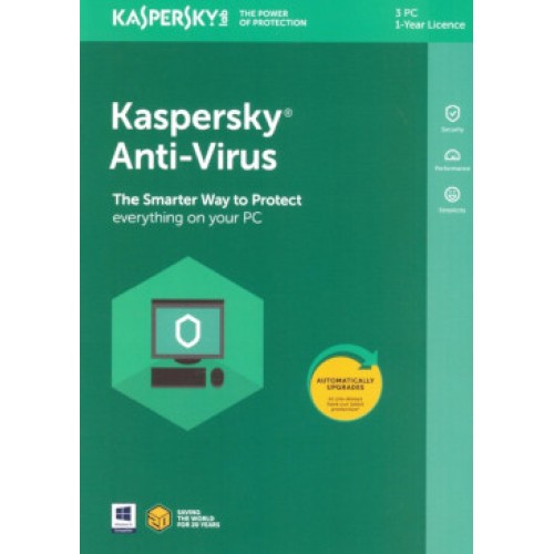 Kaspersky AntiVirus 2017 | 3 PC | 1 Year | Retail Pack (by Post/EU)