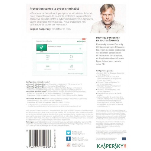 Kaspersky Internet Security 2015 | 1 Device | 1 Year | Download Digital (ESD/EU)