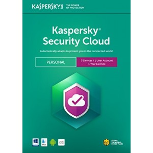 Kaspersky Security Cloud 2018 Personal | 3 Devices | 1 Year | Flat Pack (by Post/UK+EU)