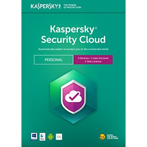 Kaspersky Security Cloud 2018 Personal | 3 Devices | 1 Year | Flat Pack (by Post/EU)