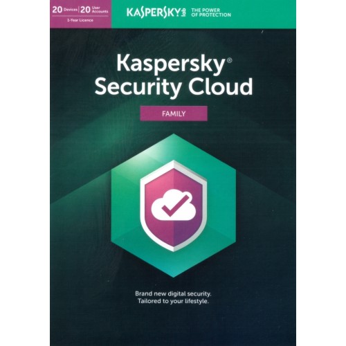 Kaspersky Security Cloud 2019 Family | 20 Devices | 1 Year | Flat Pack (by Post/EU)