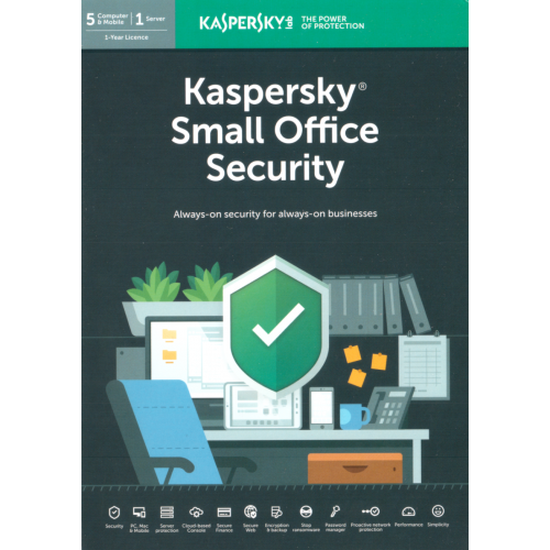 Kaspersky Small Office Security V6 | 1 Servidor | 5 Escritorios | 1 Año | Digital (ESD/UK)