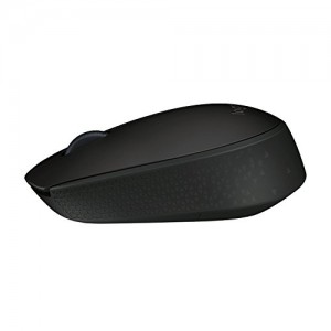 Logitech B170 Wireless Mouse, USB Nano Receiver, Optical Tracking, 12-Months Battery Life, Ambidextrous, PC / Mac / Laptop  - Dark Grey