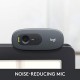 Logitech C270 HD Webcam, HD 720p/30fps, Widescreen HD Video Calling, HD Light Correction, Noise-Reducing Mic, For Skype, FaceTime, Hangouts, WebEx, PC/Mac/Laptop/Macbook/Tablet - Black