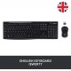 Logitech MK270 Wireless Keyboard and Mouse Combo for Windows, 2.4 GHz Wireless, Compact Wireless Mouse, 8 Multimedia & Shortcut Keys, 2-Year Battery Life, PC/Laptop, QWERTY UK Layout - Black