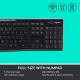 Logitech MK270 Wireless Keyboard and Mouse Combo for Windows, 2.4 GHz Wireless, Compact Wireless Mouse, 8 Multimedia & Shortcut Keys, 2-Year Battery Life, PC/Laptop, QWERTY UK Layout - Black