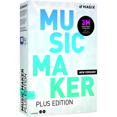 MAGIX Music Maker Plus Edition | EN/FR/DE/IT/ES/ND | Retail Pack (by Post/EU)
