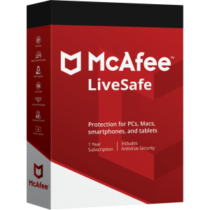 McAfee LiveSafe 2020 | 1 Device | 1 Year | Digital (ESD/EU)