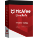 McAfee LiveSafe 2020 | 3 Appareils | 1 An | Numérique (ESD/UE)