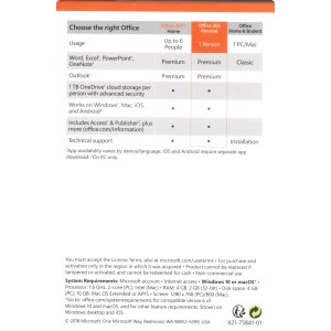 Microsoft Office 365 Personal | 1 User | 5 Devices | 1 Year | Retail Pack (by Post/EU)