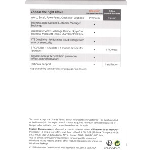 Microsoft Office Home and Business 2019 | 1 PC/Mac | Digital (ESD/EU) (Windows 10 Only)*