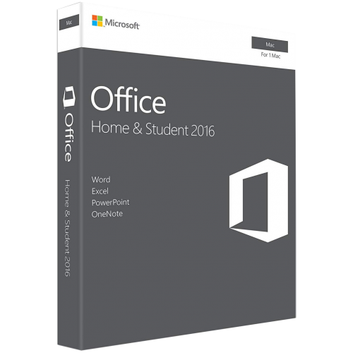 Microsoft Office Home and Student 2016 Mac | 1 Device | Retail Pack (by Post/EU)