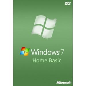 Microsoft Windows 7 Home Basic SP1 | Retail Pack (Disc and Licence)