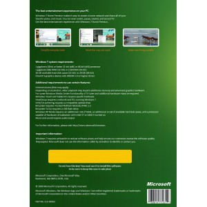 Microsoft Windows 7 Home Premium SP1 64bit | DSP OEM Pack (Disc and Licence)