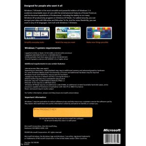 Microsoft Windows 7 Ultimate SP1 32bit | DSP OEM Pack (Disc and Licence)