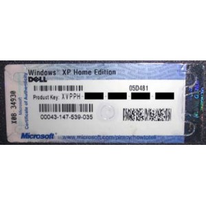 Microsoft Windows XP Home SP3 Edition | Dell OEM Reinstallation (Licence)