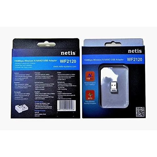 Netis Wf2120 Netis WF2120 150 Mbps Wireless N Nano USB Adapter