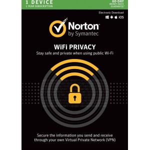 Norton WiFi Privacy | 1 Device | 1 Year | Flat Pack (by Post/EU)