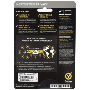 Norton WiFi Privacy | 10 Devices | 1 Year | Flat Pack (by Post/EU) Norton WiFi Privacy | 10 Devices | 1 Year | Flat Pack (by Post/EU)