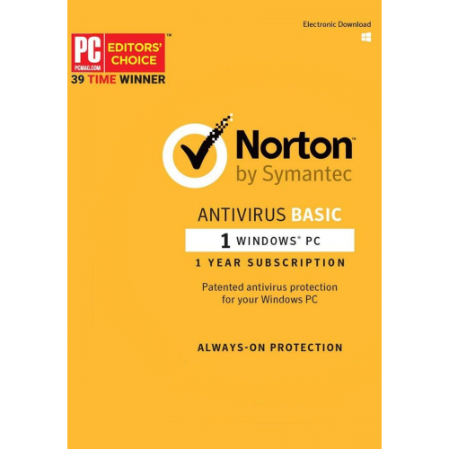 Norton Antivirus 2019 plus | 1 PC | 1 Jahr | (Abonnement *) | Digital (ESD / EU)