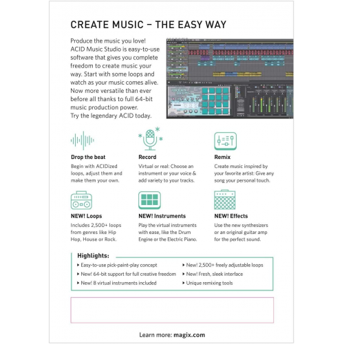 ACID Music Studio 11 | Digital (ESD/EU) ACID Music Studio 11 | Digital (ESD/EU)