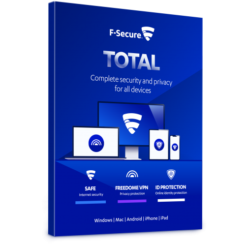 F-Secure Total Security and Privacy VPN  | 5 Devices | 2 Years | Retail Pack (by Post/EU)