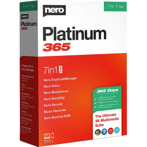Nero Platinum 365 2021 | 7in1 Suite | 1PC (1 Year) | Digital (ESD/EU)