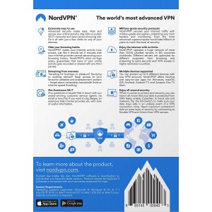 NordVPN Internet Privacy | 1-Year VPN Subscription | 6 Devices