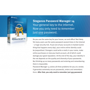 Steganos Password Manager Version 14 (PC)