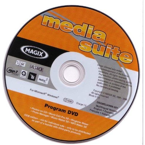 Roxio Media Suite - Roxio Creator 7.1 Basic DVD, NAMO Web Creator Suite 2006, Magix Suite