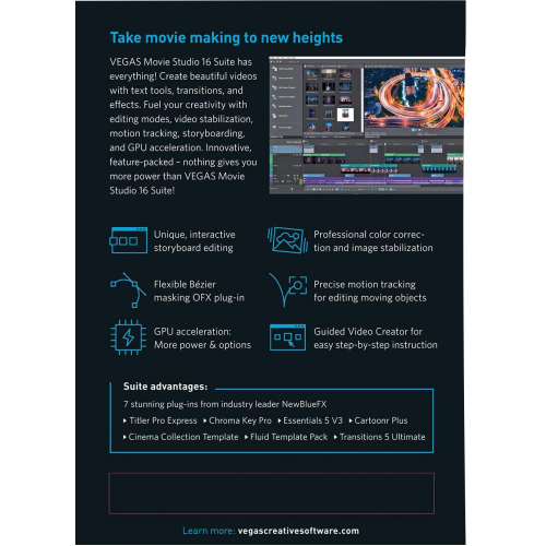 VEGAS Movie Studio 16 Suite | Digital (ESD/EU)